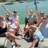 Group of friends enjoying a day on the water in Florida